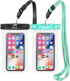 img 4 attached to 📱 Green & Black AiRunTech Waterproof Case for iPhone 12/12 Pro Max/11/11 Pro/SE/Xs Max/XR/8P/7, Waterproof Cell Phone Dry Bag up to 7.0" - Beach Kayaking Travel Phone Pouch