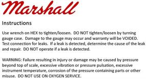 img 1 attached to CW01500 Liquid Filled Nitrous Pressure