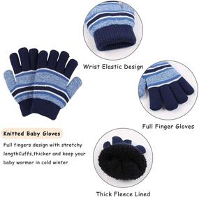 img 1 attached to 🧣 Warm and Cozy Winter Fleece Beanie Mittens for Toddler Boys: A Must-Have Accessory!