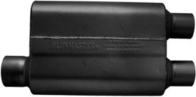 img 3 attached to 🚗 Flowmaster 9430412 40 Delta Flow Muffler - 3.00 Offset IN / 2.50 Dual OUT - Aggressive Sound, Black: Enhance your Ride with Powerful Flow and Bold Aesthetics!