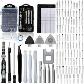 img 3 attached to 🔧 Набор мелких отверток Precision & Electronics Repair Tool Kit - ToolBay 122 в 1 для ремонта смартфонов, компьютеров, контроллеров, очков, ноутбуков, планшетов и телефонов