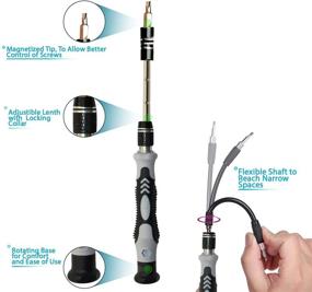 img 2 attached to 🔧 Набор мелких отверток Precision & Electronics Repair Tool Kit - ToolBay 122 в 1 для ремонта смартфонов, компьютеров, контроллеров, очков, ноутбуков, планшетов и телефонов