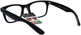 img 2 attached to 👓 SA106 Retro Horn Rim Multi 3 Focus Progressive Reading Glasses: Enhance Your Reading Experience with Stylish Vintage Frames