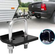 🔒 hitch tightener for 1.25 inch and 2 inch trailer hitches: ultimate stainless steel anti-rattle stabilizer, reduces noise and swaying logo