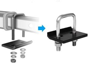 img 3 attached to 🔒 Hitch Tightener for 1.25 Inch and 2 Inch Trailer Hitches: Ultimate Stainless Steel Anti-Rattle Stabilizer, Reduces Noise and Swaying