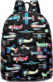 img 4 attached to 🦕 Dinosaur Dark CAMTOP Preschool Backpacks for Kindergarten Kids: Enhancing Your Child's Bag Collection