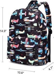 img 1 attached to 🦕 Dinosaur Dark CAMTOP Preschool Backpacks for Kindergarten Kids: Enhancing Your Child's Bag Collection
