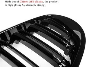 img 1 attached to 🚗 Glossy Black Front Kidney Grill for BMW 5 Series E60 & E61 (2004-2009): High-Quality ABS Replacement Grill