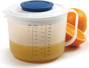 img 1 attached to 🥣 Norpro Mixing Jug with Measures: 9-Cup Size, Blue - Efficient and Versatile