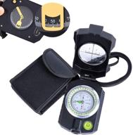 🧭 sportneer lensatic military compass with clinometer | waterproof multifunctional survival compass | distance calculator | pouch for camping, hiking, backpacking | boy scout navigation, boating логотип