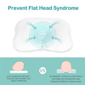 img 3 attached to 👶Подушка для новорожденных BAMMAX | Предотвращение синдрома плоской головы | Мягкая пена с эффектом памяти | Дышащая подушка для формирования головы младенца | Поддержка головы для 0-12 месяцев