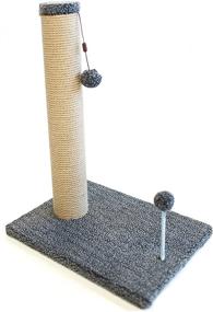 img 3 attached to Premium Cat Craft 12ʺ x 16ʺ Base: Beige Fleece Jute for Ultimate Feline Comfort