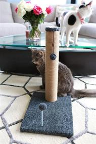 img 2 attached to Premium Cat Craft 12ʺ x 16ʺ Base: Beige Fleece Jute for Ultimate Feline Comfort