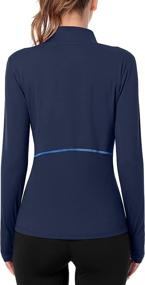 img 2 attached to 🏃 ATTRACO Women's Long Sleeve Quarter Zip Workout Tops - Stay Comfortable and Stylish during Athletic Activities & Running