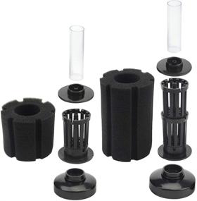 img 4 attached to 🐠 WMYCONGCONG 6-Piece Soft Biochemical Sponge Filter Set for Fish Tanks and Aquariums - Available in 2 Sizes