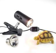 🐢 binano reptile turtle heat lamp with 25w uvb uva bulb, adjustable heat switch, 360° adjustable angle, and strong clips for reptile aquarium/tank логотип