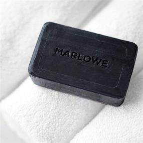 img 3 attached to 🧼 Мыльная плитка Marlowe Charcoal Cleansing & Detoxifying, №106 (7 унций) для мужчин | Обогащена натуральными экстрактами, маслом ши и корой ивы | Непреодолимый аромат