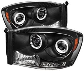 img 2 attached to Projector-фары Spyder 5010001 для Dodge Ram 1500/2500/3500 - LED-холо - черные - высокая/низкая световая волна H1 - улучшенная видимость