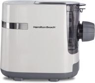 🍝 hamilton beach electric pasta and noodle maker: automatic, 7 different shapes - white (86650) logo