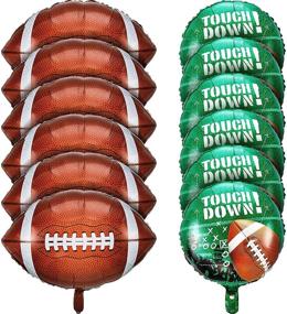 img 4 attached to Football Balloons Tailgate Supplies Decorations Event & Party Supplies
