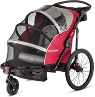 🚴 schwinn joyrider child bike trailer with canopy, single and double baby carrier – 20-inch wheels for optimal riding comfort logo