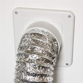 img 1 attached to 🧲 Effortless Snap-to-Vent Wall Plate Adapter: Streamline Your Dryer Hose Connection with Ziggurat Products