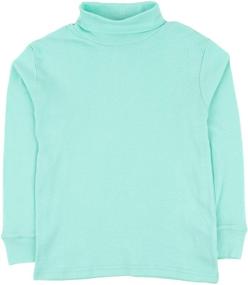 img 1 attached to Leveret Girls Cotton Turtleneck Years Girls' Clothing