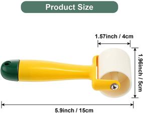 img 2 attached to Quilting Seam Roller - Easy Grip Handle Sewing Tool for Quilting, Sewing, Print, Ink, Wallpaper, Home Decoration (15 x 5 cm)