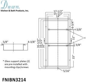 img 1 attached to Dawn FNIBN3214 Shower Niche Polised