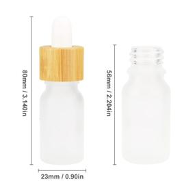 img 1 attached to Frosted Dropper Essential Cosmetic Containers Travel Accessories and Travel Bottles & Containers