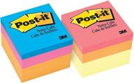 📌 post-it notes cube, 2x2, assorted colors, 400 sheets/cube, 1 cube (2051-nmc) logo