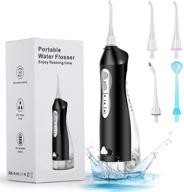 💦 cordless water flossers for effective dental care - soosisi oral irrigator with 3 modes, 4 jet tips, portable & waterproof design, detachable reservoir - ideal for home and travel logo