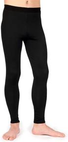 img 1 attached to 👖 Men's Long Black Cotton Thermal Pants: LT-RAM Thermal Underwear for Optimal Comfort and Warmth