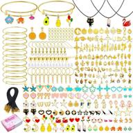 🔮 550pcs charms set for jewelry making: assorted gold plated enamel necklace earring charms, wholesale metal bracelets dangle charms bulk, colorful bangles keychain charms for diy crafts logo