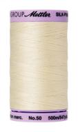 🧵 mettler silk-finish solid cotton thread, 547 yd/500m, antique white: superior quality for all sewing and quilting projects logo