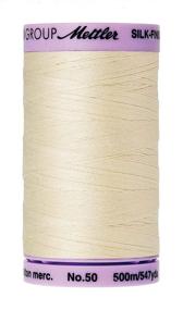 img 1 attached to 🧵 Mettler Silk-Finish Solid Cotton Thread, 547 yd/500m, Antique White: Superior Quality for all Sewing and Quilting Projects