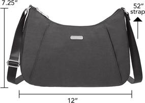 img 2 attached to Сумка Baggallini Slim Crossbody Hobo Bag: Стильная, просторная и надежная