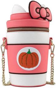 img 1 attached to Sanrio Hello Kitty Pumpkin Spice Kitty Cup Crossbody Bag by Loungefly