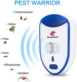 img 3 attached to 🪲 ELLASSAY Ultrasonic Pest Repeller - 2 Pack Indoor Pest Control Electronic Plug-in Device for Effective Pest Repellent