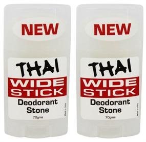 img 2 attached to 💎 Natural Thai Crystal Deodorant Stone Wide Stick - 2 Pack for Long-lasting Odor Protection