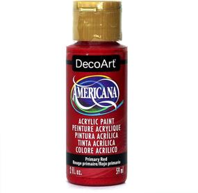 img 4 attached to SEO-Optimized: DecoArt Americana Acrylic Paint, 2-Ounce, Primary Red