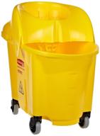 🧹 rubbermaid commercial wavebrake 2.0 35 qt institution mop bucket and wringer, yellow - efficient cleaning solution logo