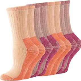 img 4 attached to 🧦 Thick Warm Athletic Crew Wool Socks for Women, Ideal for Autumn/Winter Cold Weather