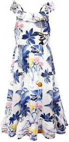 img 4 attached to Bonny Billy Women's Bohemian Beach Maxi Dress with Spaghetti Straps, Casual Style