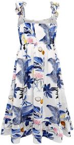 img 3 attached to Bonny Billy Women's Bohemian Beach Maxi Dress with Spaghetti Straps, Casual Style