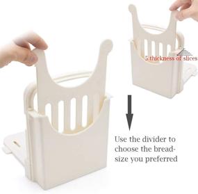 img 2 attached to 🍞 PolarHawk Adjustable Bread Slicer with Cutting Board - Customizable Loaf Cutter for Homemade Bread & Loaf Cakes - 5 Thickness Settings - Ideal for Bagels, Sandwiches, and Toast