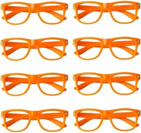 img 2 attached to Colors Supplies Unisex Sunglasses Orange