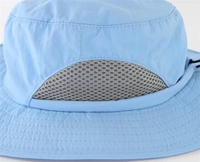 img 2 attached to 👒 LLmoway Kids Sun Protection Hat - Adjustable Quick-Dry Wide Brim Mesh Bucket Hat with Enhanced SEO