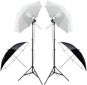 img 1 attached to 📸 YISITONG Professional Photography Video Studio Lighting Kit with Softbox Umbrella Continuous Lighting Set, 4 Backdrops, and 6.2ft x 10ft Background Stand Support System for Photo Studio, Product Portrait, and Video Shooting