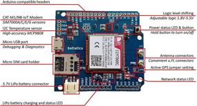 img 2 attached to Усовершенствуйте проекты Arduino с Botletics SIM7000A LTE CAT-M1 NB-IoT Cellular + GPS Shield – Полный комплект с антенной.